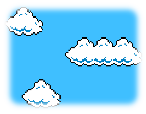 Mario clouds are bushes!